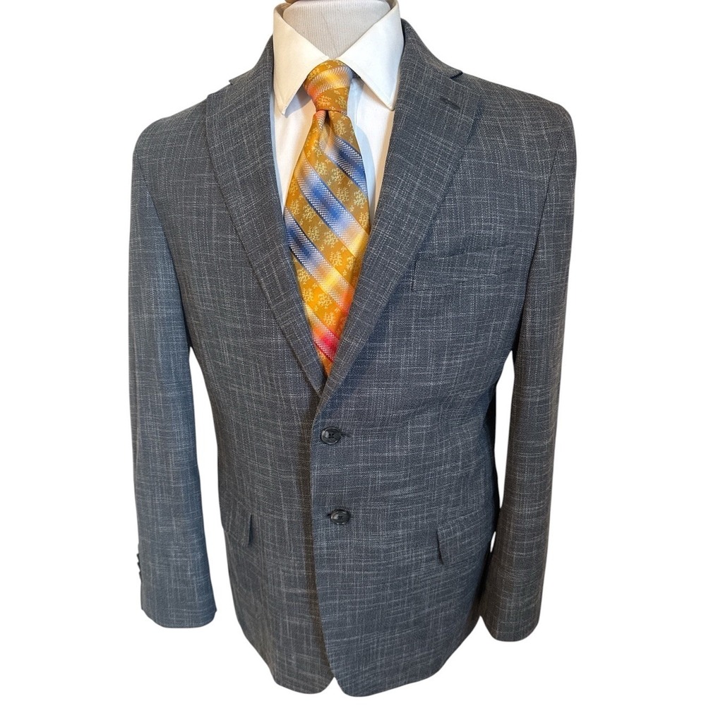 Jos. A. Bank Blazer Mens Sz 42S Blue Plaid 1905 Tailored Fit Sport Coat Jacket
